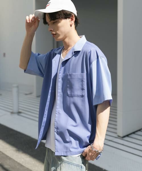 SENSE OF PLACE by URBAN RESEARCH / センスオブプレイス バイ アーバンリサーチ シャツ・ブラウス | バイカラーオープンカラーショートスリーブシャツ | 詳細12