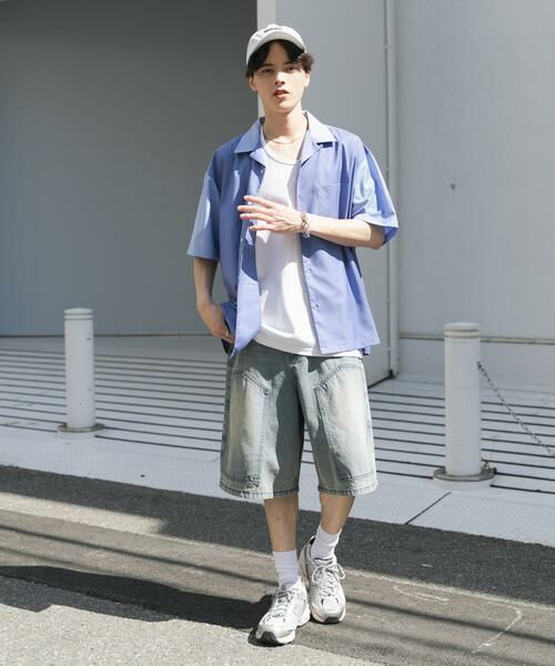 SENSE OF PLACE by URBAN RESEARCH / センスオブプレイス バイ アーバンリサーチ シャツ・ブラウス | バイカラーオープンカラーショートスリーブシャツ | 詳細13