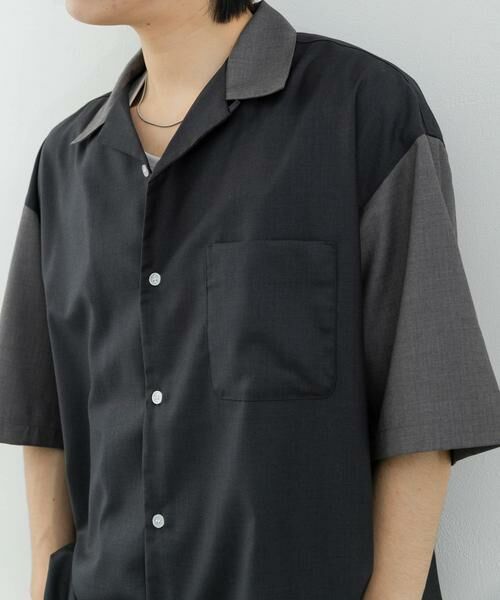 SENSE OF PLACE by URBAN RESEARCH / センスオブプレイス バイ アーバンリサーチ シャツ・ブラウス | バイカラーオープンカラーショートスリーブシャツ | 詳細24