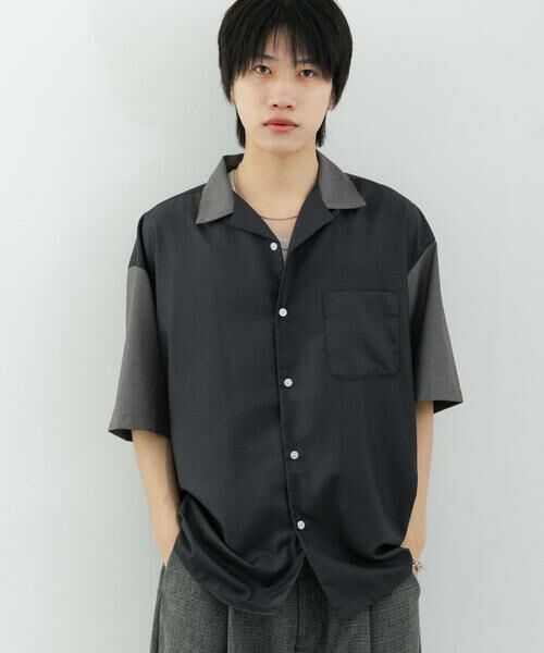 SENSE OF PLACE by URBAN RESEARCH / センスオブプレイス バイ アーバンリサーチ シャツ・ブラウス | バイカラーオープンカラーショートスリーブシャツ | 詳細26