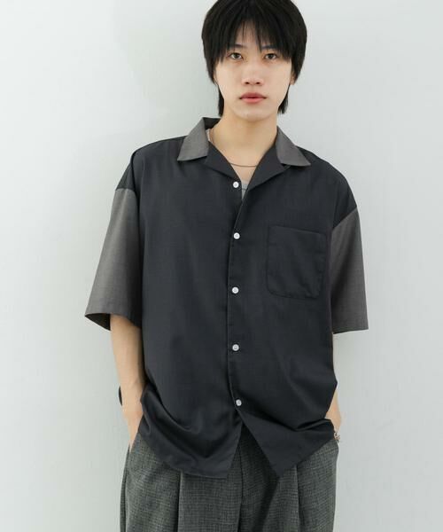 SENSE OF PLACE by URBAN RESEARCH / センスオブプレイス バイ アーバンリサーチ シャツ・ブラウス | バイカラーオープンカラーショートスリーブシャツ | 詳細27