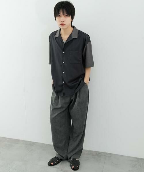 SENSE OF PLACE by URBAN RESEARCH / センスオブプレイス バイ アーバンリサーチ シャツ・ブラウス | バイカラーオープンカラーショートスリーブシャツ | 詳細28