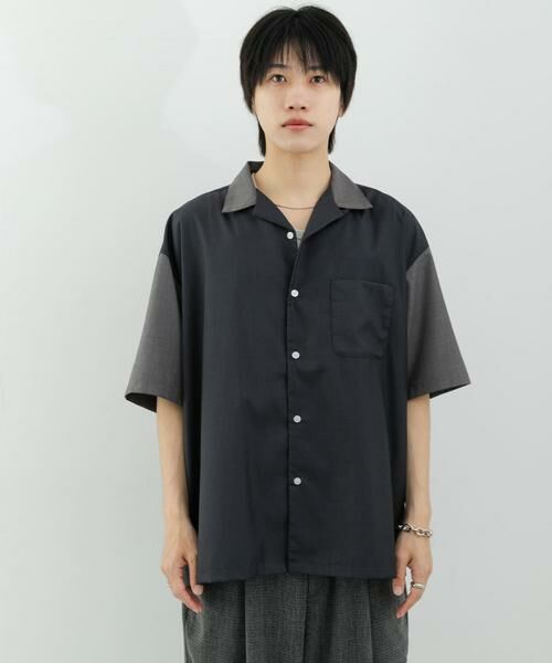 SENSE OF PLACE by URBAN RESEARCH / センスオブプレイス バイ アーバンリサーチ シャツ・ブラウス | バイカラーオープンカラーショートスリーブシャツ | 詳細30