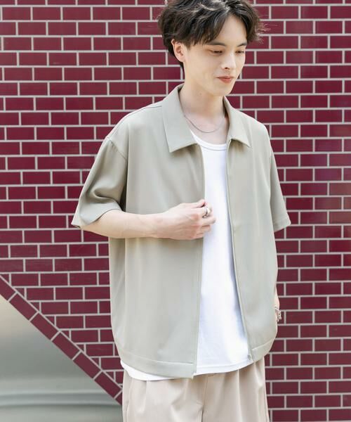 SENSE OF PLACE by URBAN RESEARCH / センスオブプレイス バイ アーバンリサーチ シャツ・ブラウス | ZIPショートスリーブルーズシャツ | 詳細2