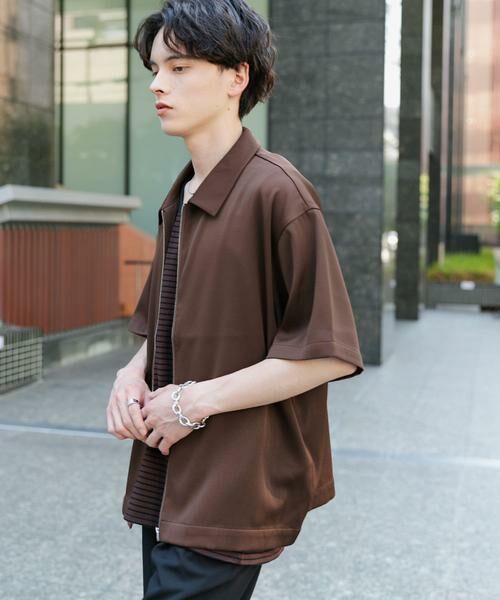 SENSE OF PLACE by URBAN RESEARCH / センスオブプレイス バイ アーバンリサーチ シャツ・ブラウス | ZIPショートスリーブルーズシャツ | 詳細9