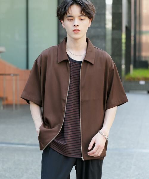 SENSE OF PLACE by URBAN RESEARCH / センスオブプレイス バイ アーバンリサーチ シャツ・ブラウス | ZIPショートスリーブルーズシャツ | 詳細10