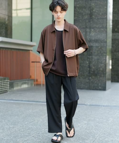 SENSE OF PLACE by URBAN RESEARCH / センスオブプレイス バイ アーバンリサーチ シャツ・ブラウス | ZIPショートスリーブルーズシャツ | 詳細11