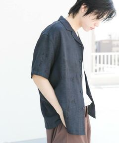 SENSE OF PLACE by URBAN RESEARCH / センスオブプレイス バイ アーバンリサーチ シャツ・ブラウス | マーブルオープンカラーショートスリーブシャツ