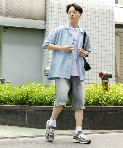 SENSE OF PLACE by URBAN RESEARCH / センスオブプレイス バイ アーバンリサーチ シャツ・ブラウス | マーブルオープンカラーショートスリーブシャツ | 詳細17