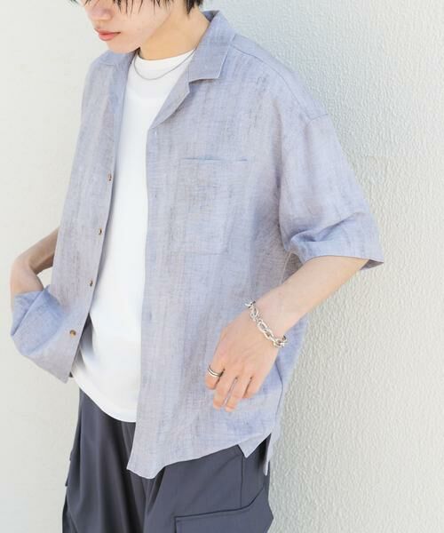 SENSE OF PLACE by URBAN RESEARCH / センスオブプレイス バイ アーバンリサーチ シャツ・ブラウス | マーブルオープンカラーショートスリーブシャツ | 詳細25