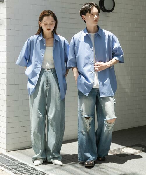 SENSE OF PLACE by URBAN RESEARCH / センスオブプレイス バイ アーバンリサーチ シャツ・ブラウス | 『ユニセックス』リラックスフィットレギュラーカラーショートスリーブシャツ | 詳細13