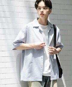 SENSE OF PLACE by URBAN RESEARCH / センスオブプレイス バイ アーバンリサーチ シャツ・ブラウス | シアサッカーオープンカラーショートスリーブシャツ