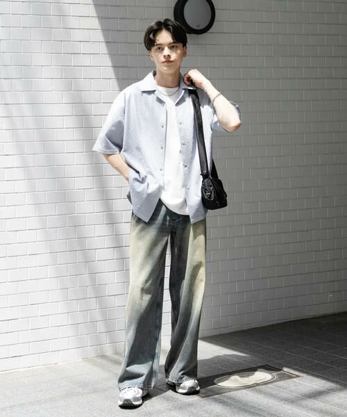 SENSE OF PLACE by URBAN RESEARCH / センスオブプレイス バイ アーバンリサーチ シャツ・ブラウス | シアサッカーオープンカラーショートスリーブシャツ | 詳細6