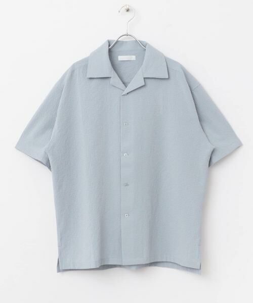 SENSE OF PLACE by URBAN RESEARCH / センスオブプレイス バイ アーバンリサーチ シャツ・ブラウス | シアサッカーオープンカラーショートスリーブシャツ | 詳細8
