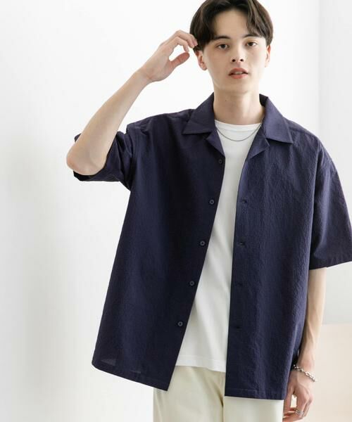 SENSE OF PLACE by URBAN RESEARCH / センスオブプレイス バイ アーバンリサーチ シャツ・ブラウス | シアサッカーオープンカラーショートスリーブシャツ | 詳細11