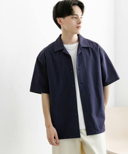 SENSE OF PLACE by URBAN RESEARCH / センスオブプレイス バイ アーバンリサーチ シャツ・ブラウス | シアサッカーオープンカラーショートスリーブシャツ | 詳細13