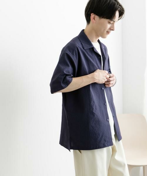 SENSE OF PLACE by URBAN RESEARCH / センスオブプレイス バイ アーバンリサーチ シャツ・ブラウス | シアサッカーオープンカラーショートスリーブシャツ | 詳細14