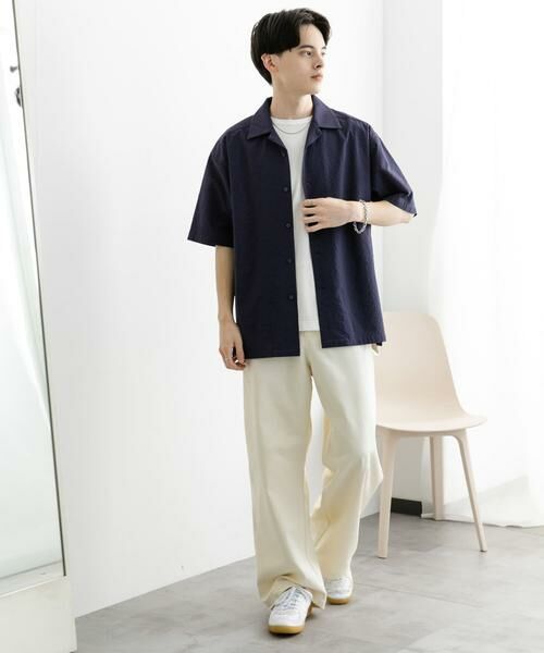 SENSE OF PLACE by URBAN RESEARCH / センスオブプレイス バイ アーバンリサーチ シャツ・ブラウス | シアサッカーオープンカラーショートスリーブシャツ | 詳細15