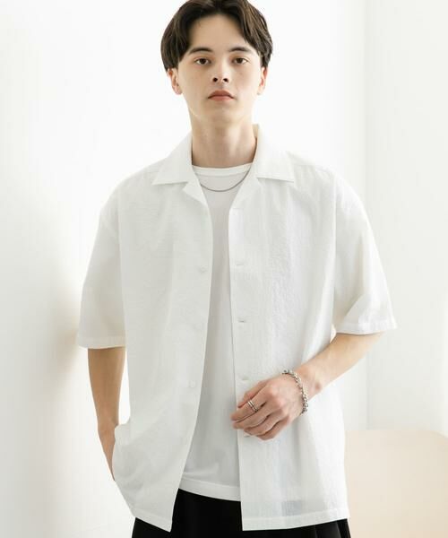 SENSE OF PLACE by URBAN RESEARCH / センスオブプレイス バイ アーバンリサーチ シャツ・ブラウス | シアサッカーオープンカラーショートスリーブシャツ | 詳細27