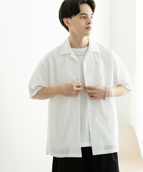 SENSE OF PLACE by URBAN RESEARCH / センスオブプレイス バイ アーバンリサーチ シャツ・ブラウス | シアサッカーオープンカラーショートスリーブシャツ | 詳細28