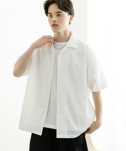 SENSE OF PLACE by URBAN RESEARCH / センスオブプレイス バイ アーバンリサーチ シャツ・ブラウス | シアサッカーオープンカラーショートスリーブシャツ | 詳細29