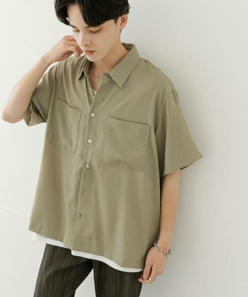 SENSE OF PLACE by URBAN RESEARCH / センスオブプレイス バイ アーバンリサーチ シャツ・ブラウス | ソフトツイルWPKレギュラーカラーショートスリーブシャツ | 詳細1