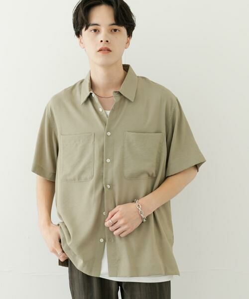 SENSE OF PLACE by URBAN RESEARCH / センスオブプレイス バイ アーバンリサーチ シャツ・ブラウス | ソフトツイルWPKレギュラーカラーショートスリーブシャツ | 詳細4