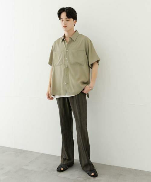 SENSE OF PLACE by URBAN RESEARCH / センスオブプレイス バイ アーバンリサーチ シャツ・ブラウス | ソフトツイルWPKレギュラーカラーショートスリーブシャツ | 詳細7