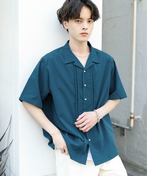 SENSE OF PLACE by URBAN RESEARCH / センスオブプレイス バイ アーバンリサーチ シャツ・ブラウス | デザインオープンカラーショートスリーブシャツ | 詳細1