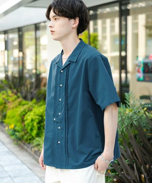 SENSE OF PLACE by URBAN RESEARCH / センスオブプレイス バイ アーバンリサーチ シャツ・ブラウス | デザインオープンカラーショートスリーブシャツ | 詳細4