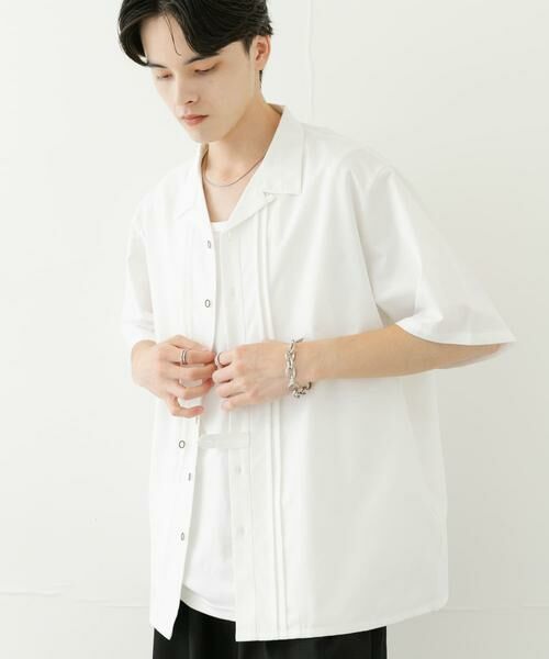 SENSE OF PLACE by URBAN RESEARCH / センスオブプレイス バイ アーバンリサーチ シャツ・ブラウス | デザインオープンカラーショートスリーブシャツ | 詳細9