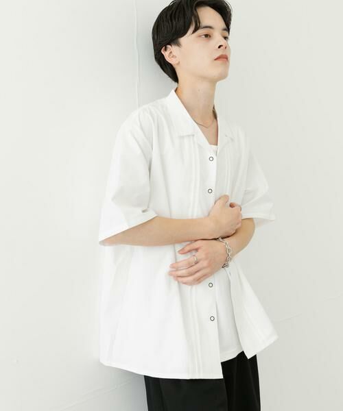 SENSE OF PLACE by URBAN RESEARCH / センスオブプレイス バイ アーバンリサーチ シャツ・ブラウス | デザインオープンカラーショートスリーブシャツ | 詳細11