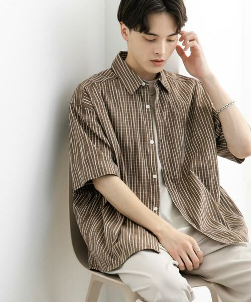 SENSE OF PLACE by URBAN RESEARCH / センスオブプレイス バイ アーバンリサーチ シャツ・ブラウス | アソートジャガードショートスリーブシャツ | 詳細1