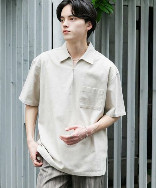 SENSE OF PLACE by URBAN RESEARCH / センスオブプレイス バイ アーバンリサーチ シャツ・ブラウス | ドライタッチプルオーバーショートスリーブシャツ | 詳細24