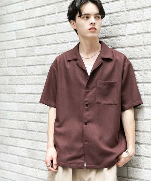SENSE OF PLACE by URBAN RESEARCH / センスオブプレイス バイ アーバンリサーチ シャツ・ブラウス | メランジプリペラオープンカラーショートスリーブシャツ | 詳細2