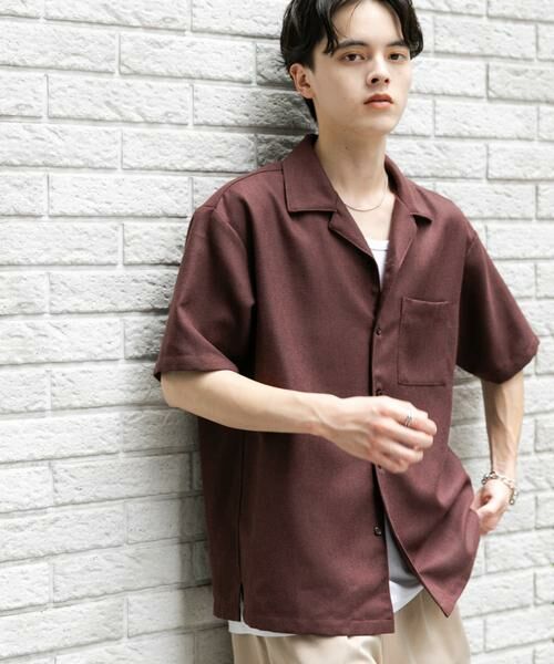 SENSE OF PLACE by URBAN RESEARCH / センスオブプレイス バイ アーバンリサーチ シャツ・ブラウス | メランジプリペラオープンカラーショートスリーブシャツ | 詳細3