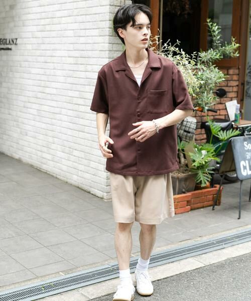 SENSE OF PLACE by URBAN RESEARCH / センスオブプレイス バイ アーバンリサーチ シャツ・ブラウス | メランジプリペラオープンカラーショートスリーブシャツ | 詳細6