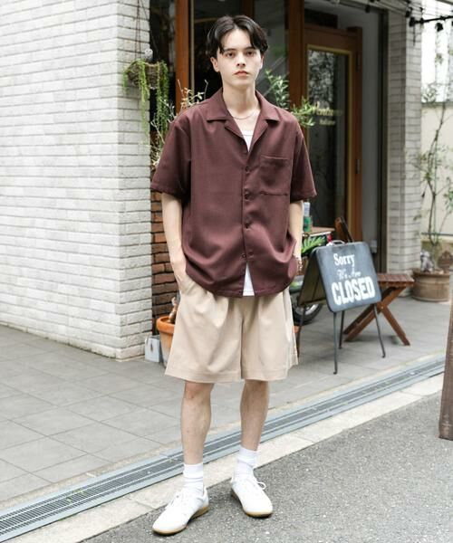 SENSE OF PLACE by URBAN RESEARCH / センスオブプレイス バイ アーバンリサーチ シャツ・ブラウス | メランジプリペラオープンカラーショートスリーブシャツ | 詳細7