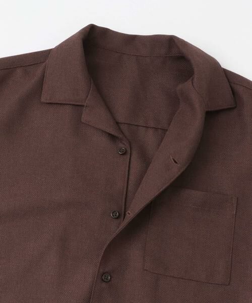SENSE OF PLACE by URBAN RESEARCH / センスオブプレイス バイ アーバンリサーチ シャツ・ブラウス | メランジプリペラオープンカラーショートスリーブシャツ | 詳細9