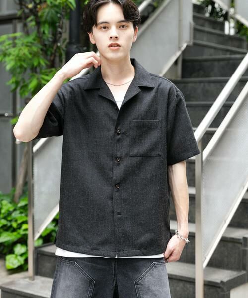 SENSE OF PLACE by URBAN RESEARCH / センスオブプレイス バイ アーバンリサーチ シャツ・ブラウス | メランジプリペラオープンカラーショートスリーブシャツ | 詳細18