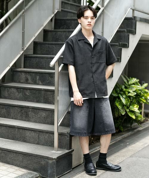 SENSE OF PLACE by URBAN RESEARCH / センスオブプレイス バイ アーバンリサーチ シャツ・ブラウス | メランジプリペラオープンカラーショートスリーブシャツ | 詳細19