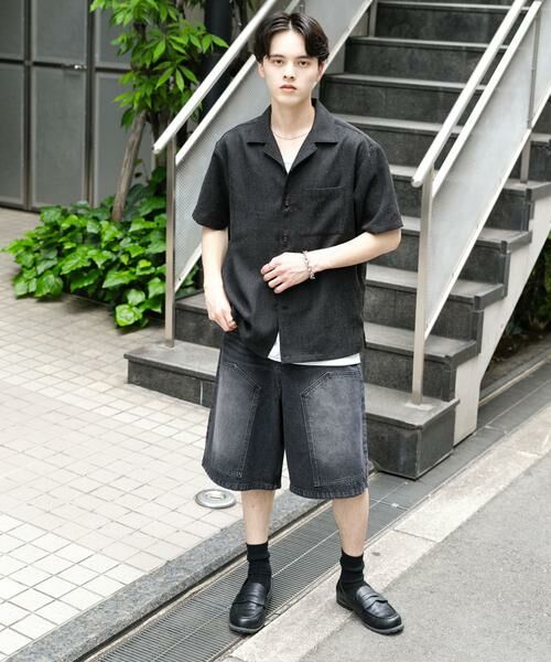 SENSE OF PLACE by URBAN RESEARCH / センスオブプレイス バイ アーバンリサーチ シャツ・ブラウス | メランジプリペラオープンカラーショートスリーブシャツ | 詳細20