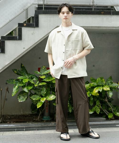 SENSE OF PLACE by URBAN RESEARCH / センスオブプレイス バイ アーバンリサーチ シャツ・ブラウス | メランジプリペラオープンカラーショートスリーブシャツ | 詳細28