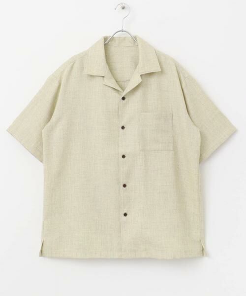 SENSE OF PLACE by URBAN RESEARCH / センスオブプレイス バイ アーバンリサーチ シャツ・ブラウス | メランジプリペラオープンカラーショートスリーブシャツ | 詳細29