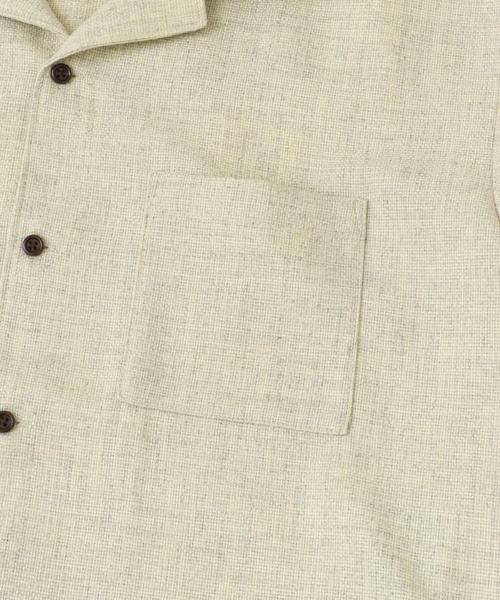 SENSE OF PLACE by URBAN RESEARCH / センスオブプレイス バイ アーバンリサーチ シャツ・ブラウス | メランジプリペラオープンカラーショートスリーブシャツ | 詳細30