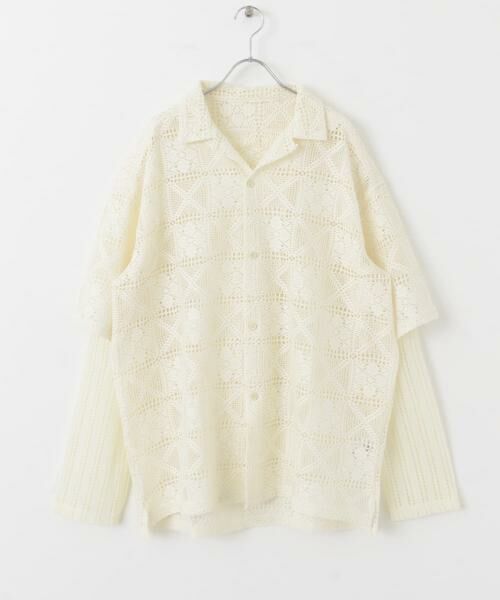 SENSE OF PLACE by URBAN RESEARCH / センスオブプレイス バイ アーバンリサーチ シャツ・ブラウス | レースフェイクレイヤードロングスリーブシャツ | 詳細9