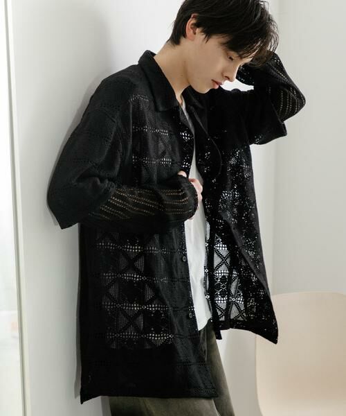 SENSE OF PLACE by URBAN RESEARCH / センスオブプレイス バイ アーバンリサーチ シャツ・ブラウス | レースフェイクレイヤードロングスリーブシャツ | 詳細17