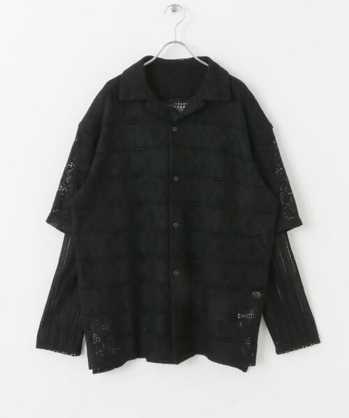 SENSE OF PLACE by URBAN RESEARCH / センスオブプレイス バイ アーバンリサーチ シャツ・ブラウス | レースフェイクレイヤードロングスリーブシャツ | 詳細23