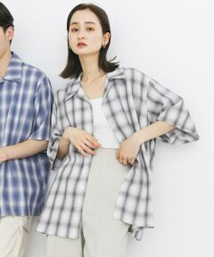SENSE OF PLACE by URBAN RESEARCH / センスオブプレイス バイ アーバンリサーチ シャツ・ブラウス | 『ユニセックス』オンブレーチェックショートスリーブシャツ