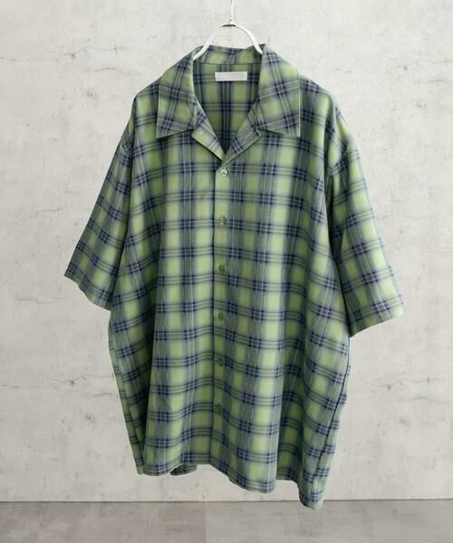 SENSE OF PLACE by URBAN RESEARCH / センスオブプレイス バイ アーバンリサーチ シャツ・ブラウス | 『ユニセックス』オンブレーチェックショートスリーブシャツ | 詳細10